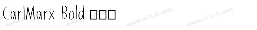 CarlMarx Bold字体转换